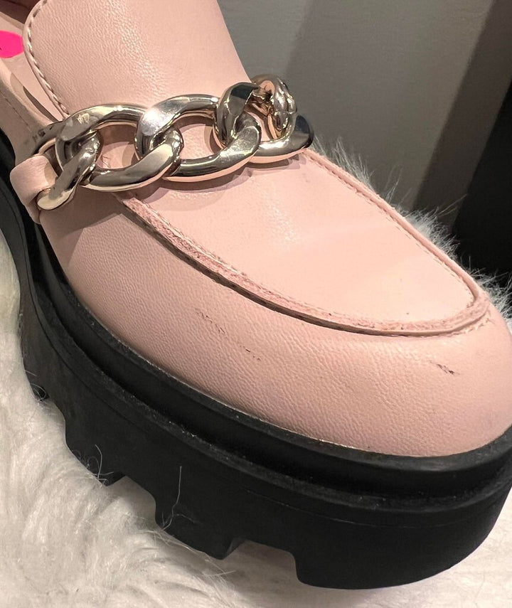 Open Edit Pink Platform Loafers - Size 7