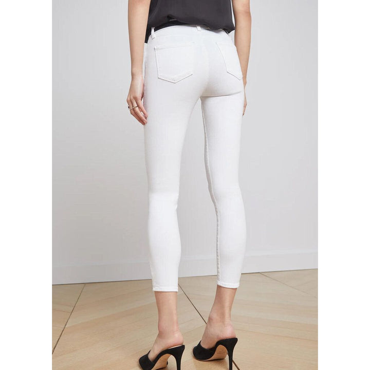 L'Agence NWT Margot High Rise Skinny in Blanc Coated Pants - Size 29