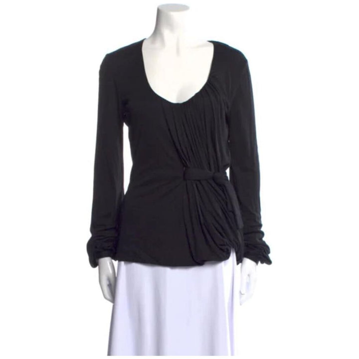 Alexander Mcqueen Drapped Blouse - Size 42