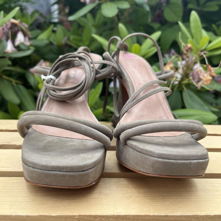 Vicenza Strappy Platform Heels - Size 7