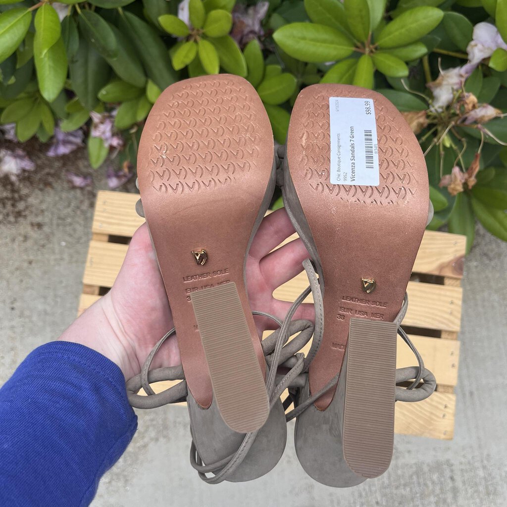 Vicenza Strappy Platform Heels - Size 7