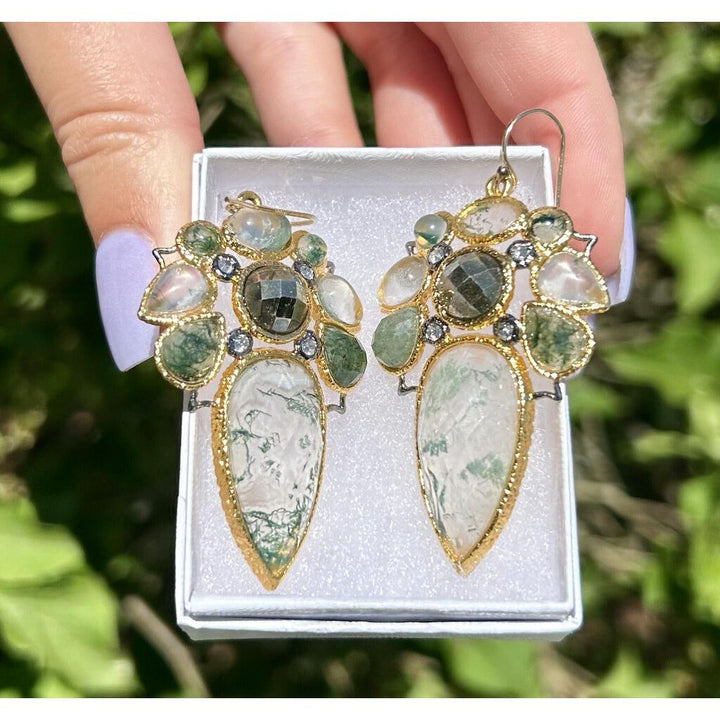 Alexis Bittar Miss Havisham Mosaic Gemstone Earrings