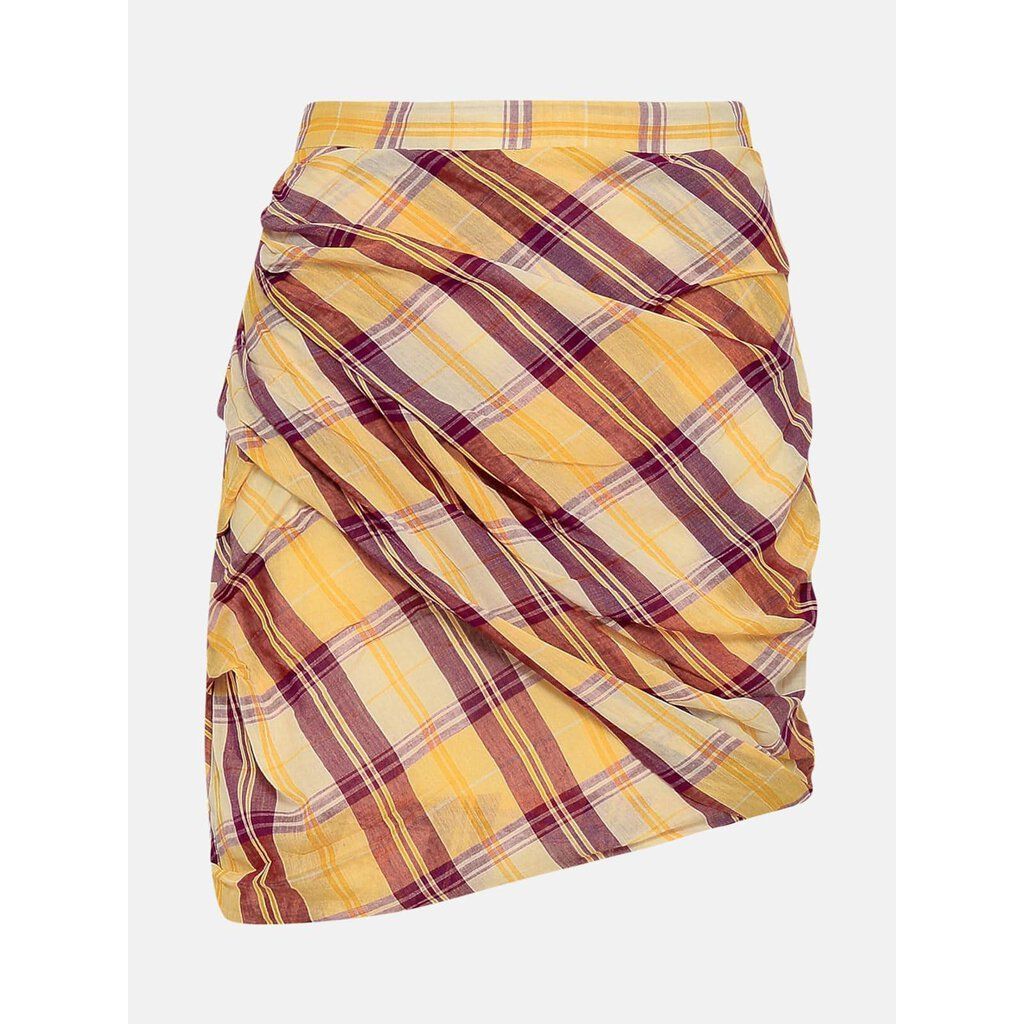 Isabel Etoile Yellow Cotton Birdie Skirt - Size 44