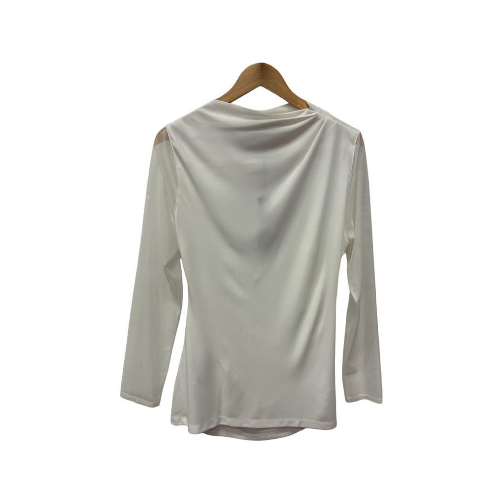 Donna Karen Mesh Sleeve Blouse - Size Large