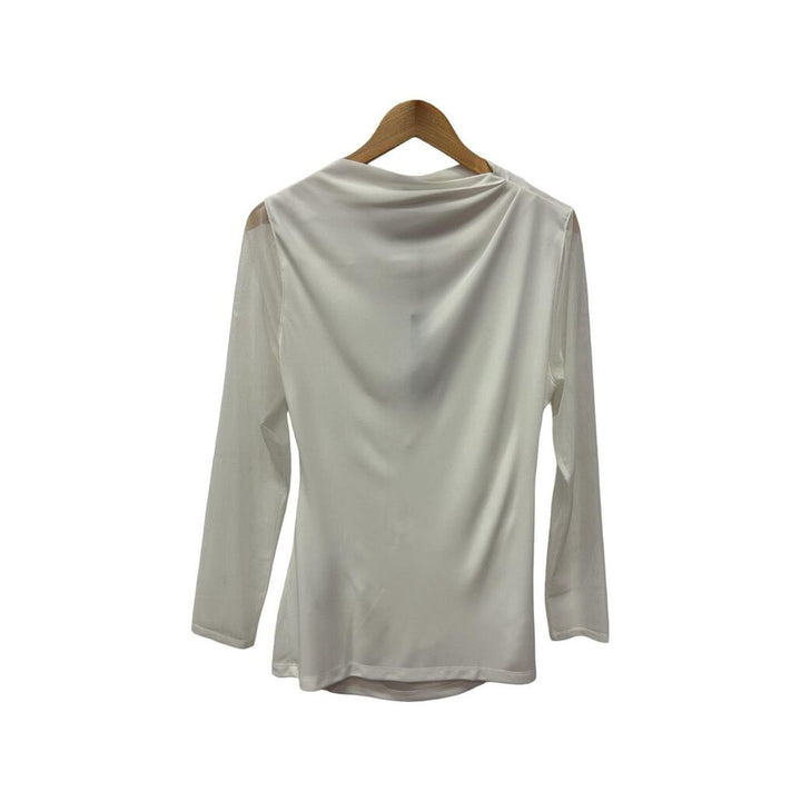 Donna Karen Mesh Sleeve Blouse - Size Large