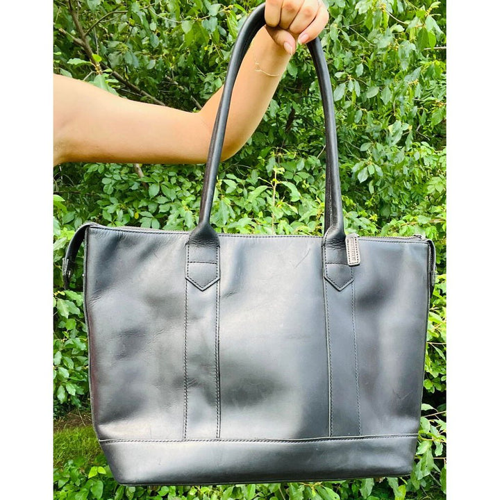 Baseballism Cathy Leather Zip Tote