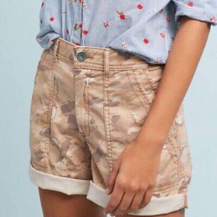 Anthropologie The Wanderer Camo Utility Shorts - Size 32