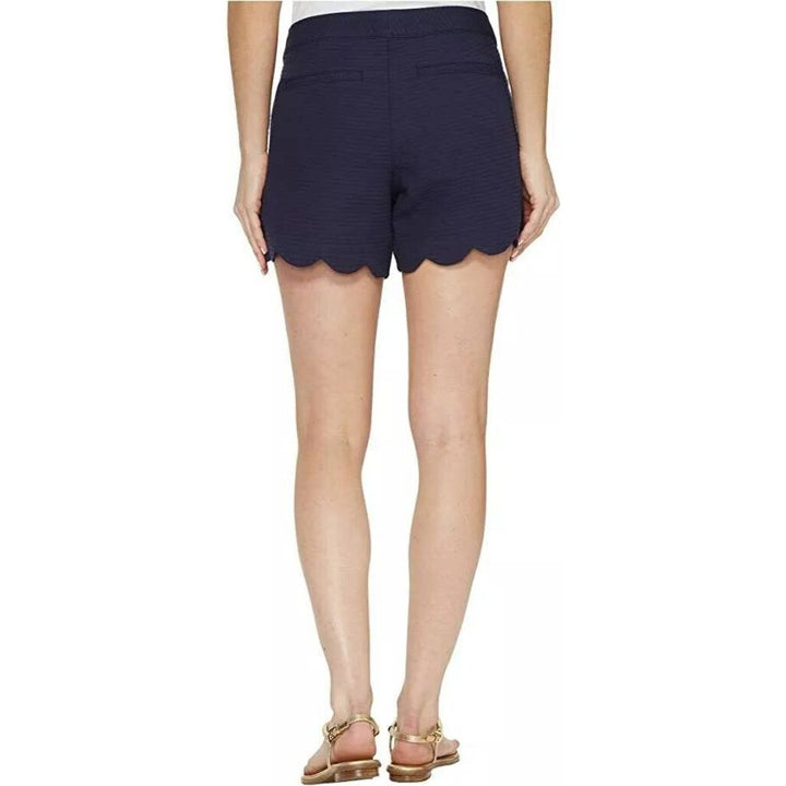 Lilly Pulitzer Buttercup Scalloped Shorts in Navy - Size 00