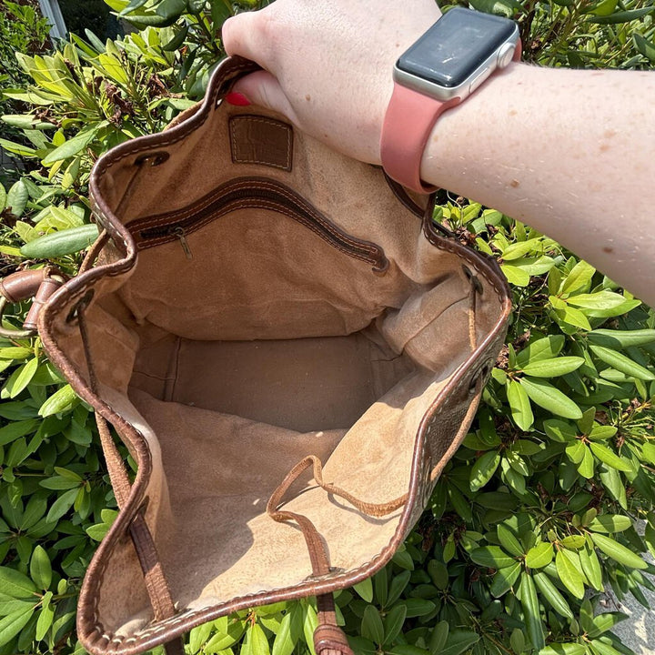 Etro Coated Canvas Drawstring Bucket Bag