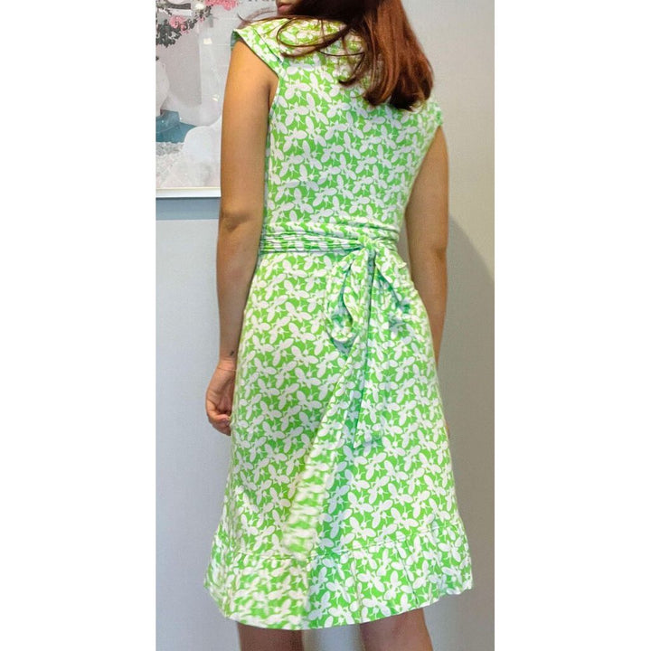 Lilly Pulitzer Adriel Dress in Buzzworthy Green and White Bees - Size Small