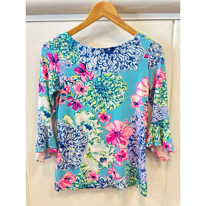 Lilly Pulitzer Floral Long Sleeve - Size XXS