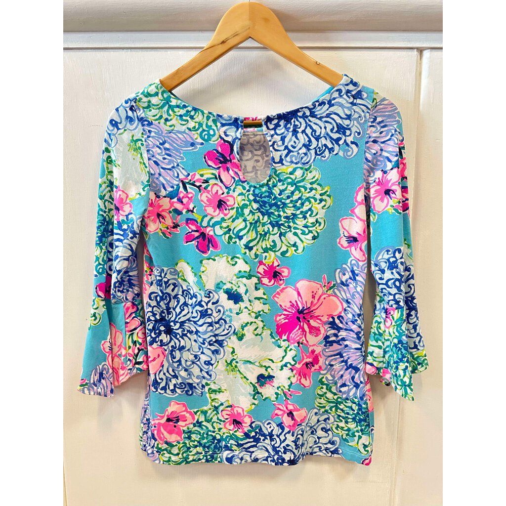 Lilly Pulitzer Floral Long Sleeve - Size XXS