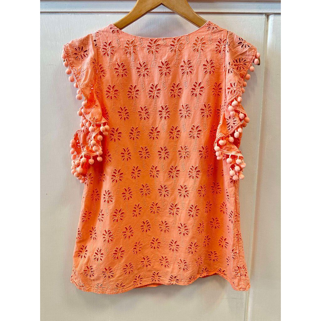 Lilly Pulitzer Astara Eyelet Blouse - Size Small