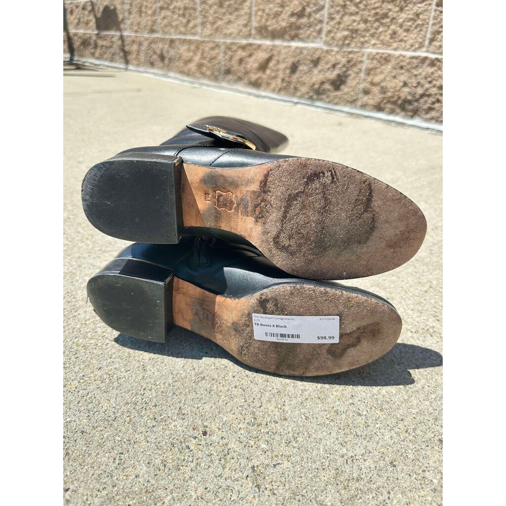 Tory Burch Sofia Tall Leather Riding Boots - Size 8