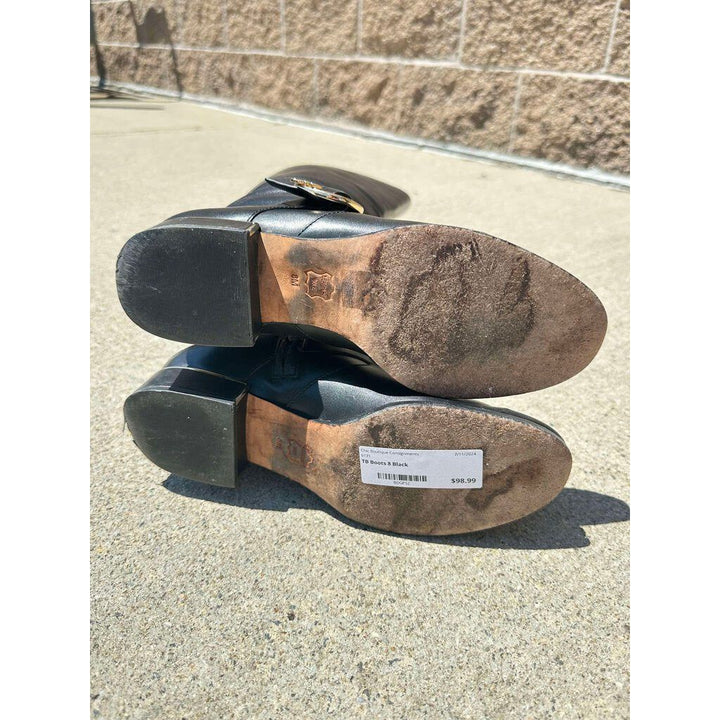 Tory Burch Sofia Tall Leather Riding Boots - Size 8