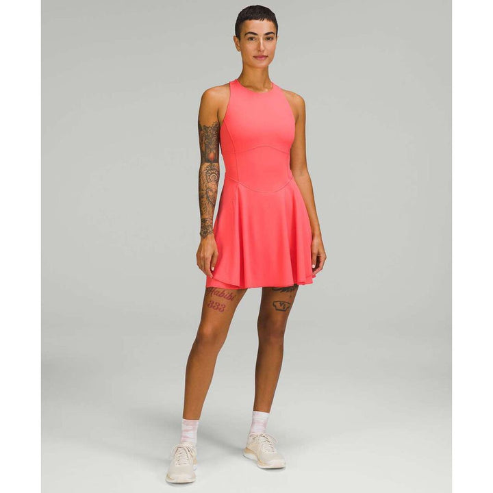 Lululemon Court Crush Tennis Dress in Pale Raspberry - Size 8