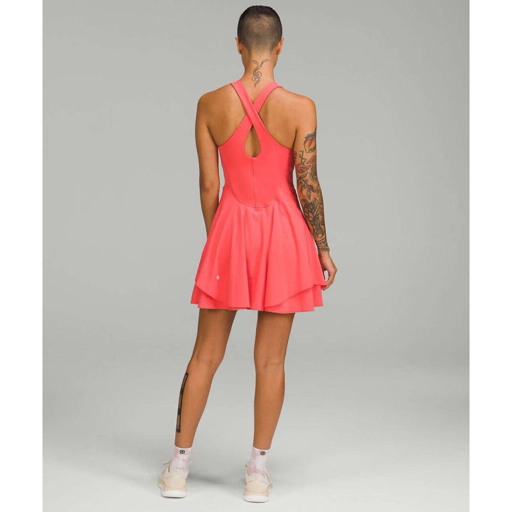 Lululemon Court Crush Tennis Dress in Pale Raspberry - Size 8