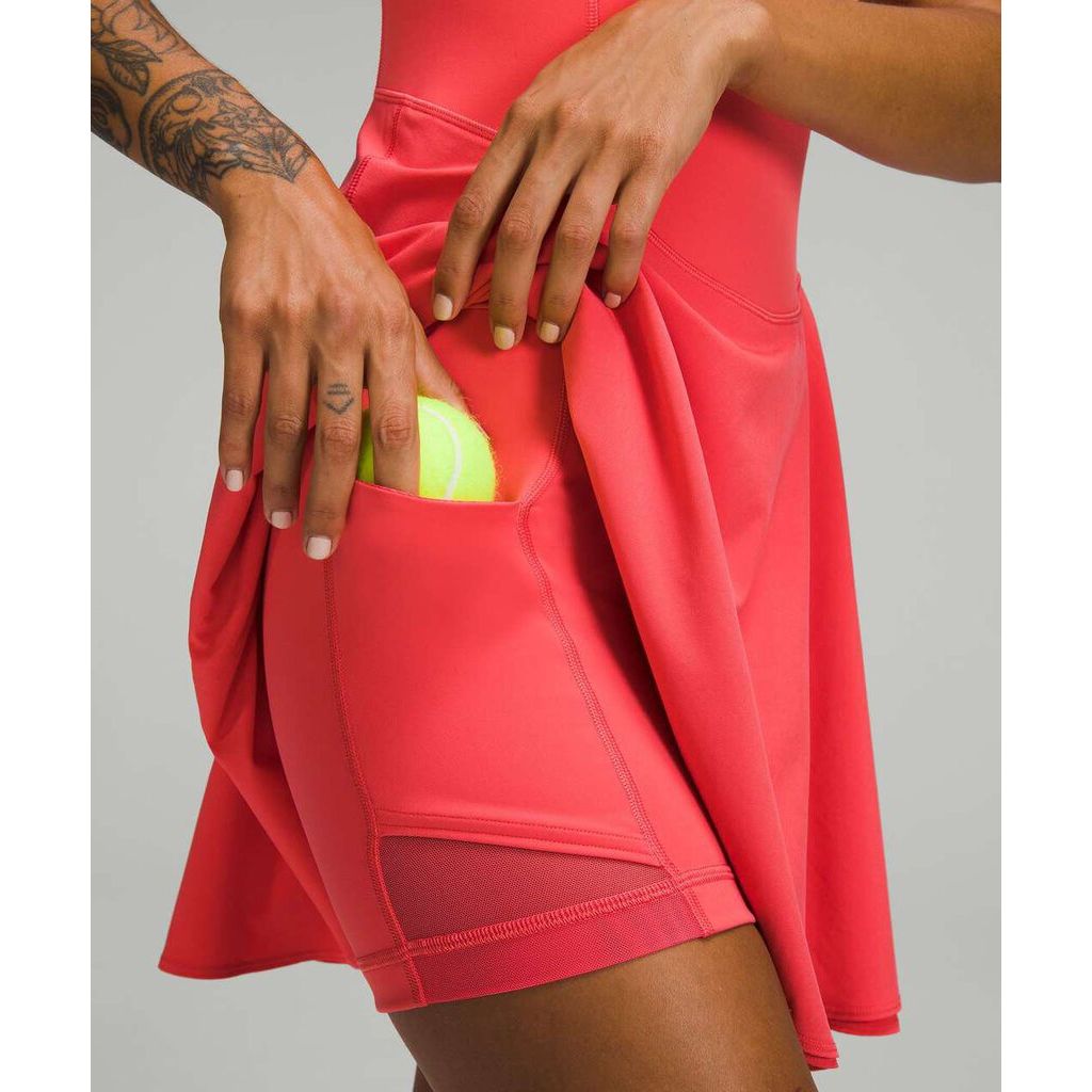 Lululemon Court Crush Tennis Dress in Pale Raspberry - Size 8