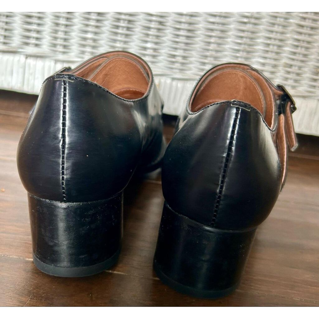 Jeffrey Campbell Dulles Monk Strap Leather Penny Loafer - Size 7.5