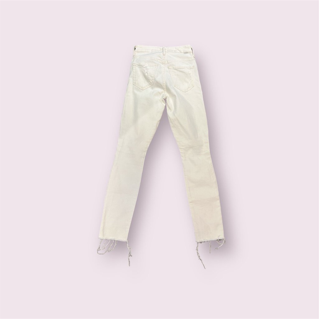 Mother High Waisted Looker Ankle Fray Jeans - Size 24