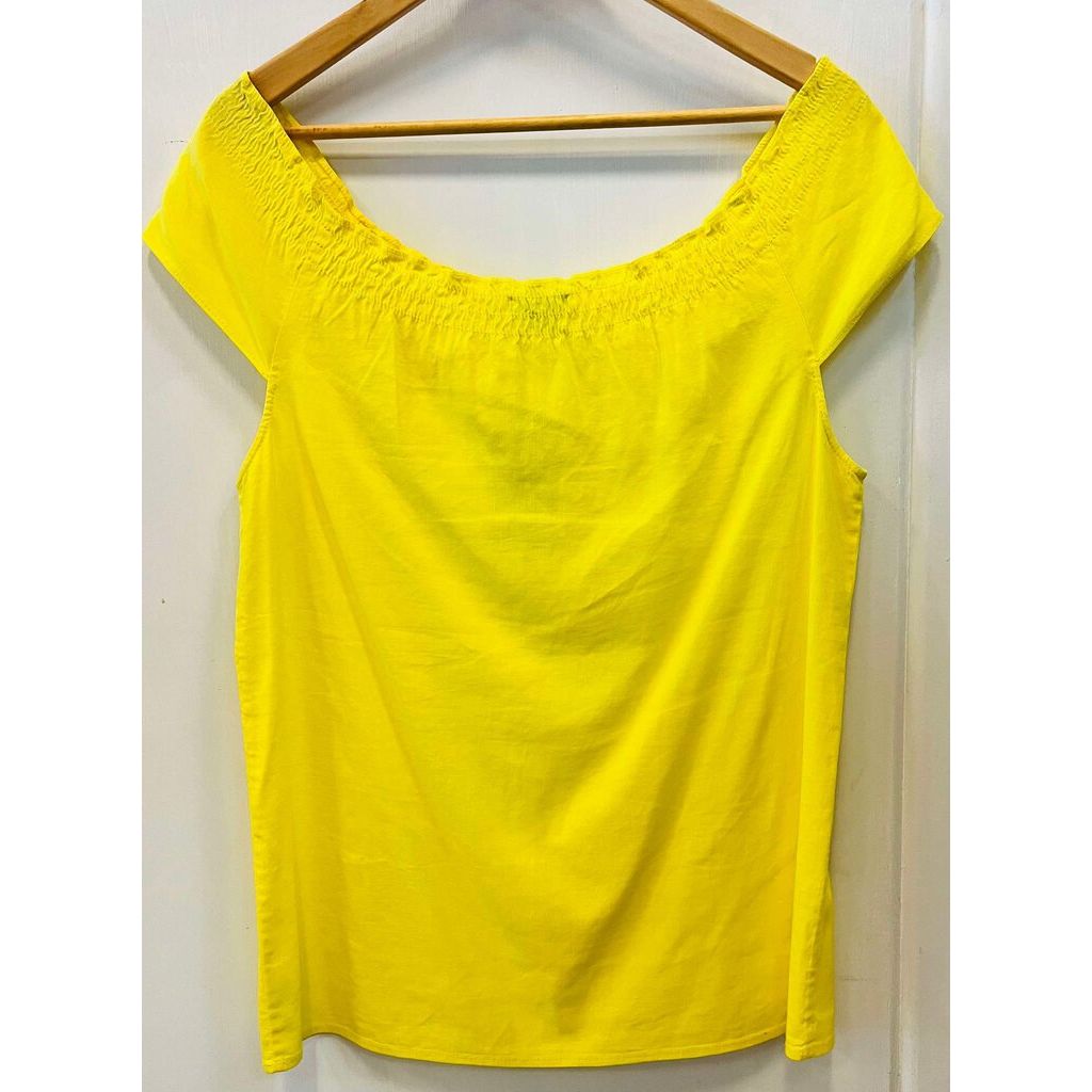 Theory Smocked Cap Sleeve Top - Size Small