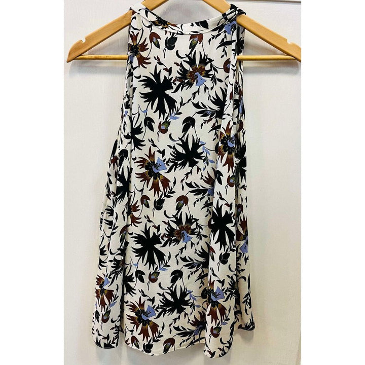 A.L.C. Silk Tie-Neck Ruffle Blouse - Size 8