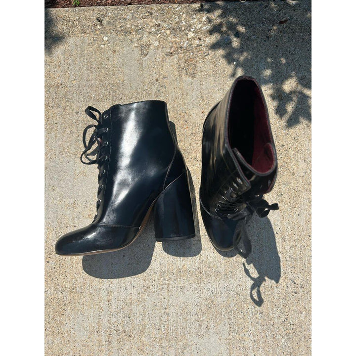 Marc Jacobs Lace Up Heel Booties - Size 38.5