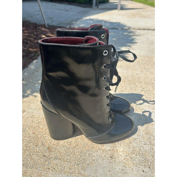 Marc Jacobs Lace Up Heel Booties - Size 38.5
