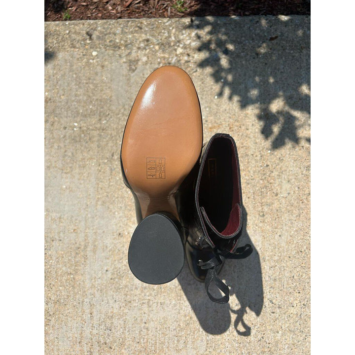 Marc Jacobs Lace Up Heel Booties - Size 38.5