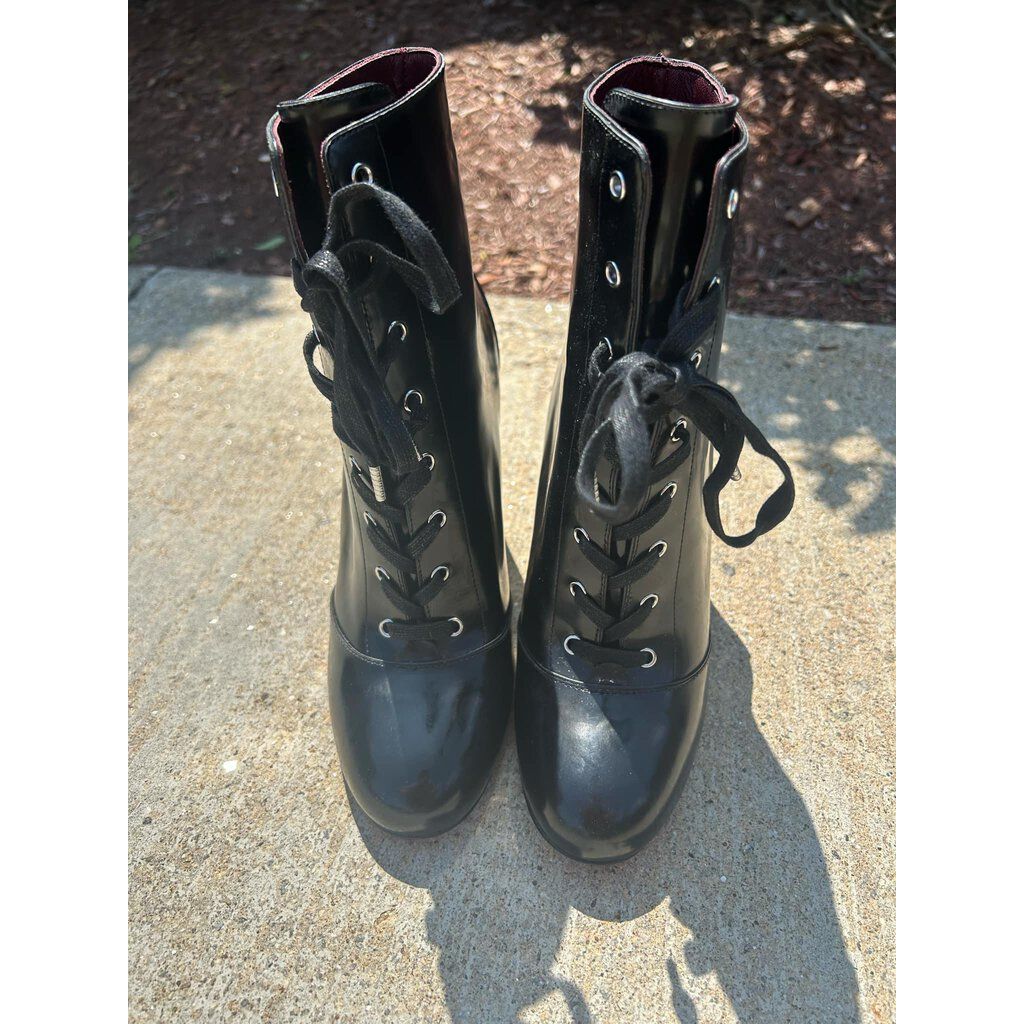 Marc Jacobs Lace Up Heel Booties - Size 38.5