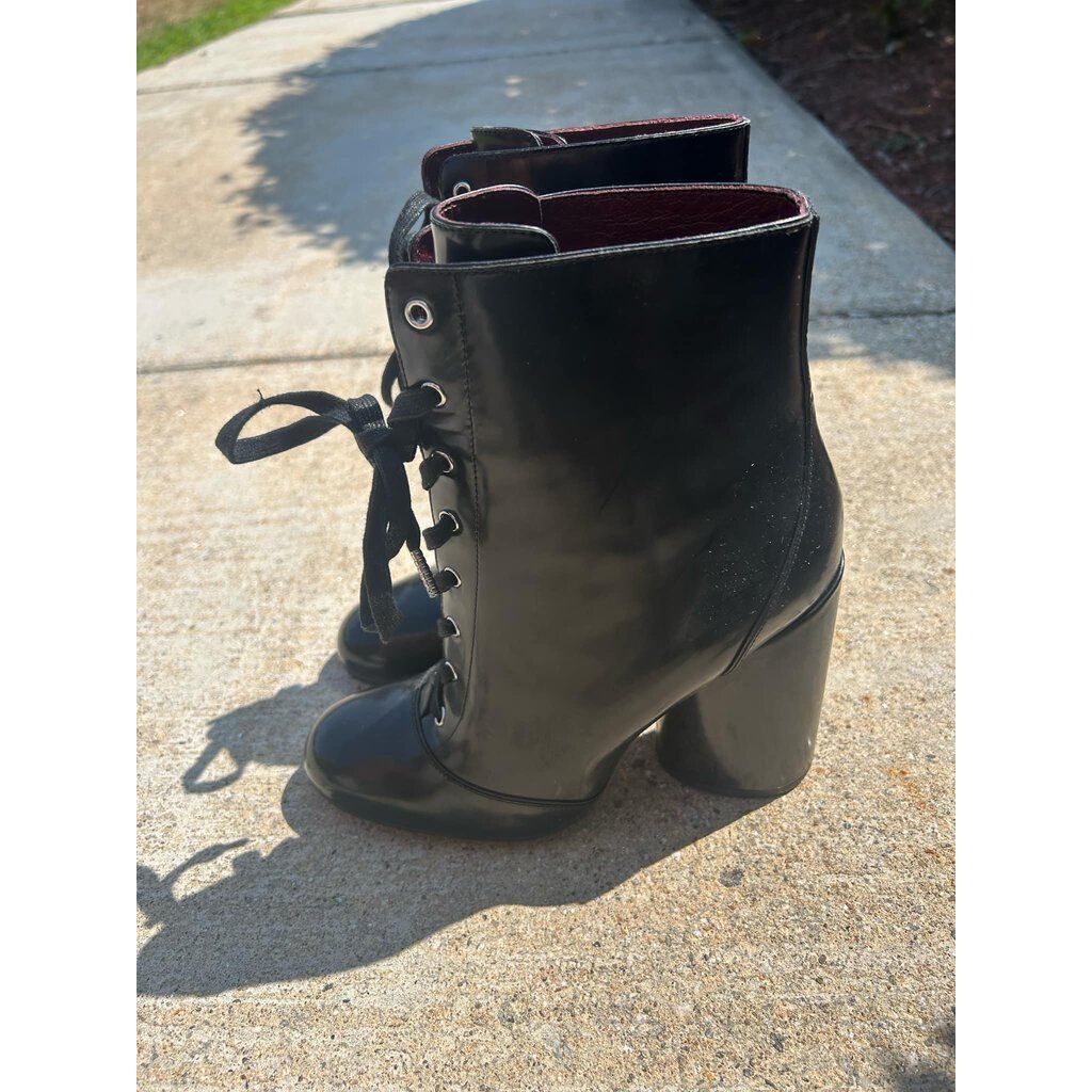 Marc Jacobs Lace Up Heel Booties - Size 38.5