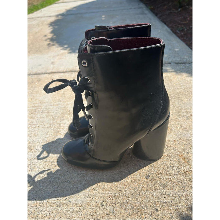 Marc Jacobs Lace Up Heel Booties - Size 38.5