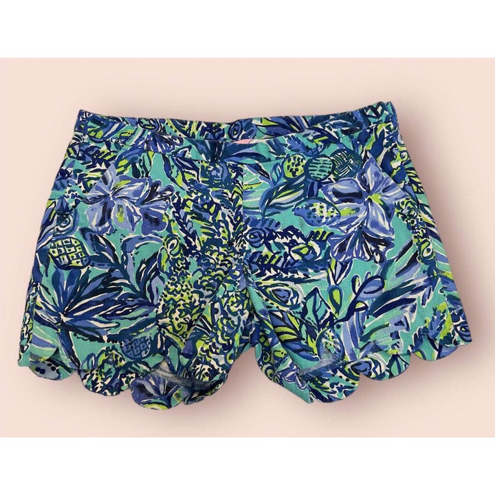 Lilly Pulitzer Magnolia Blue Scalloped Hem - Size 0