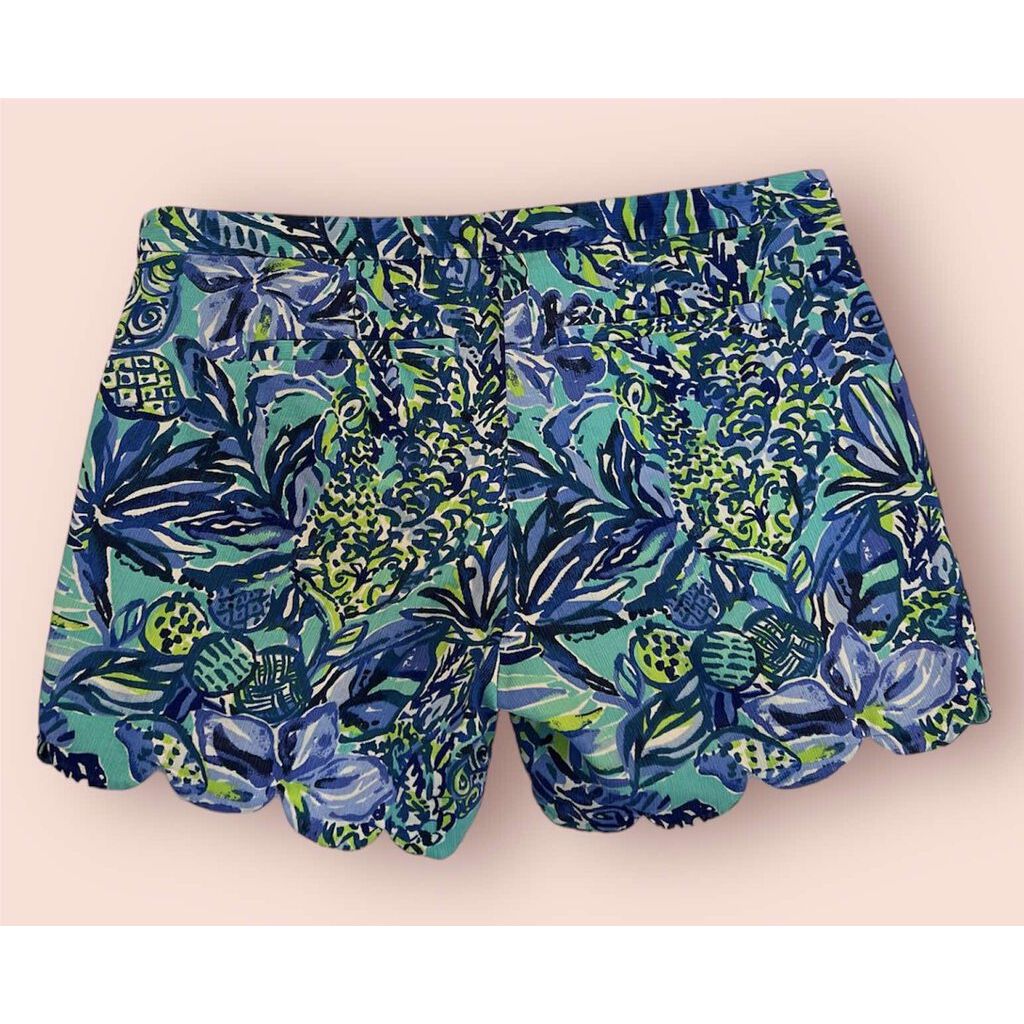 Lilly Pulitzer Magnolia Blue Scalloped Hem - Size 0