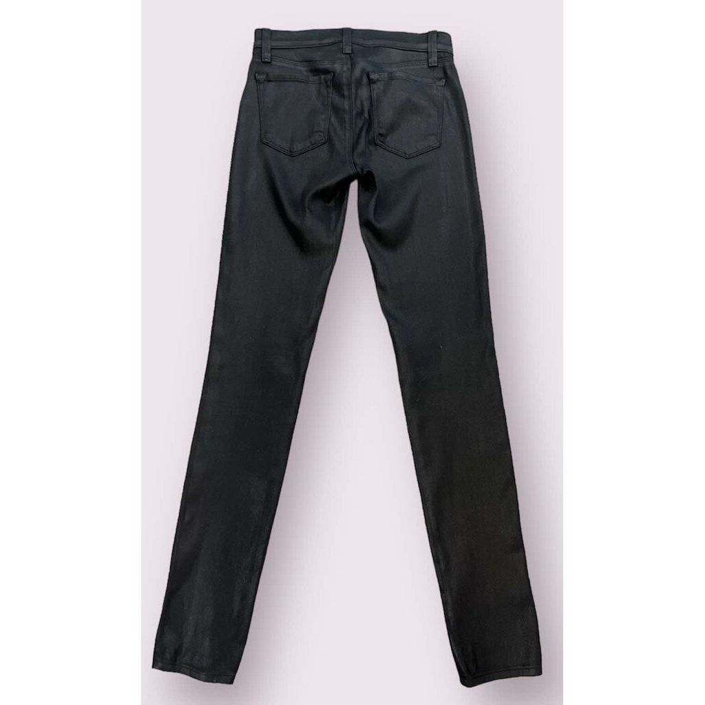 J Brand Super Skinny in Lacquer Black - Size 24