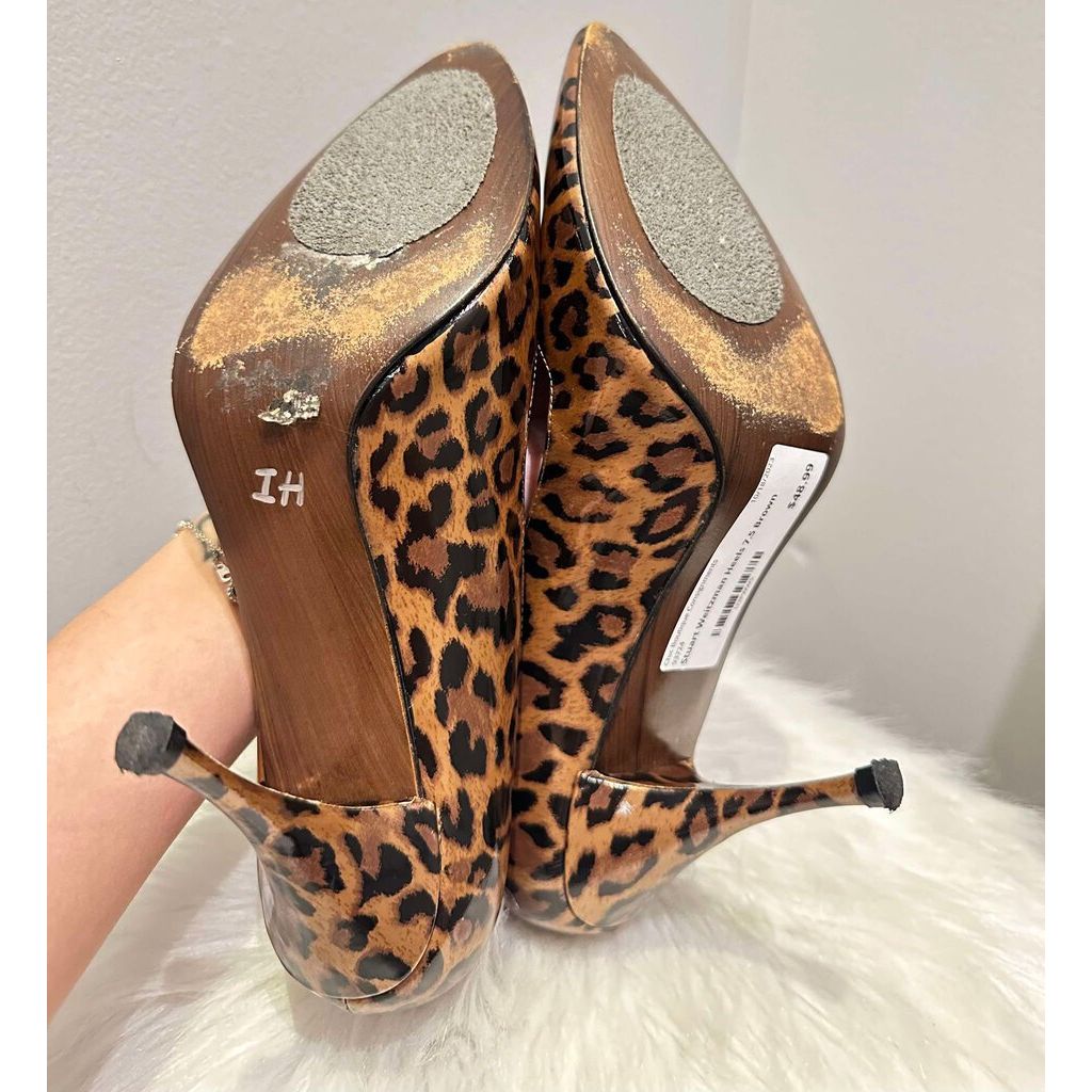 Stuart Weitzman Leopard Pointed Toe Heels - Size 7.5