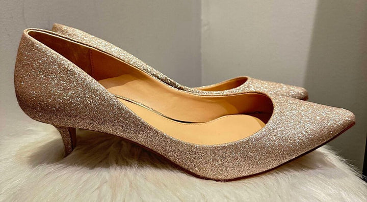 Badgley Mischka Frenchie Pointed Toe Kitten Heels - Size 9.5