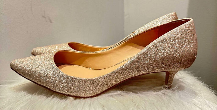 Badgley Mischka Frenchie Pointed Toe Kitten Heels - Size 9.5