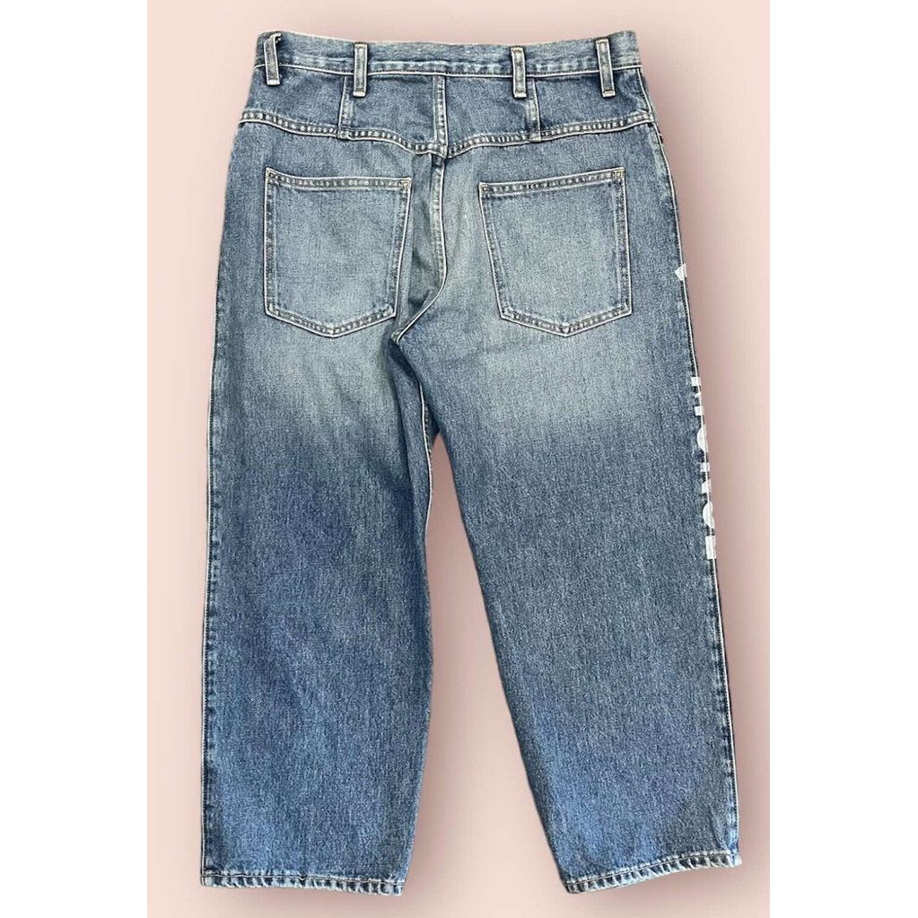 Monse Printed Straight Leg Jeans - Size 10