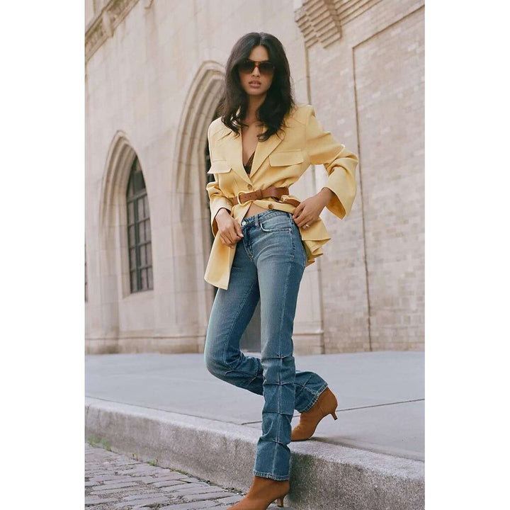 Pilcro NWT Low-Rise Ruched Boot Jeans - Size 30