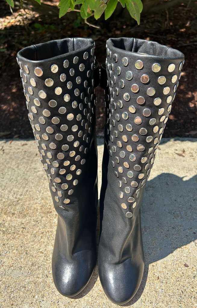 Isabel Marant Lakfee Studded Leather Boots - Size 6