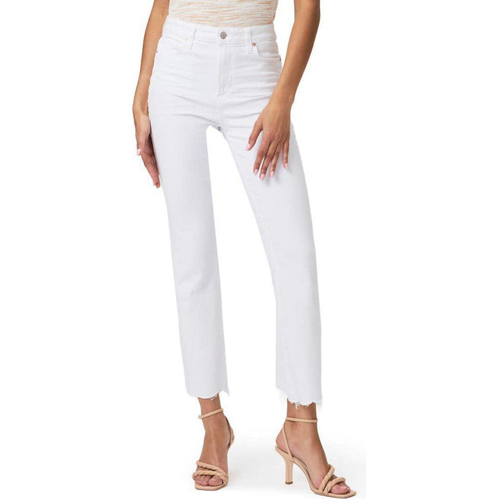 Paige Claudine High Waist Frayed Hem Flare Jeans - Size 24