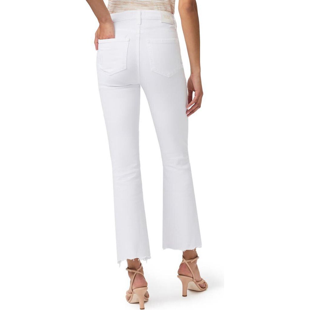 Paige Claudine High Waist Frayed Hem Flare Jeans - Size 24