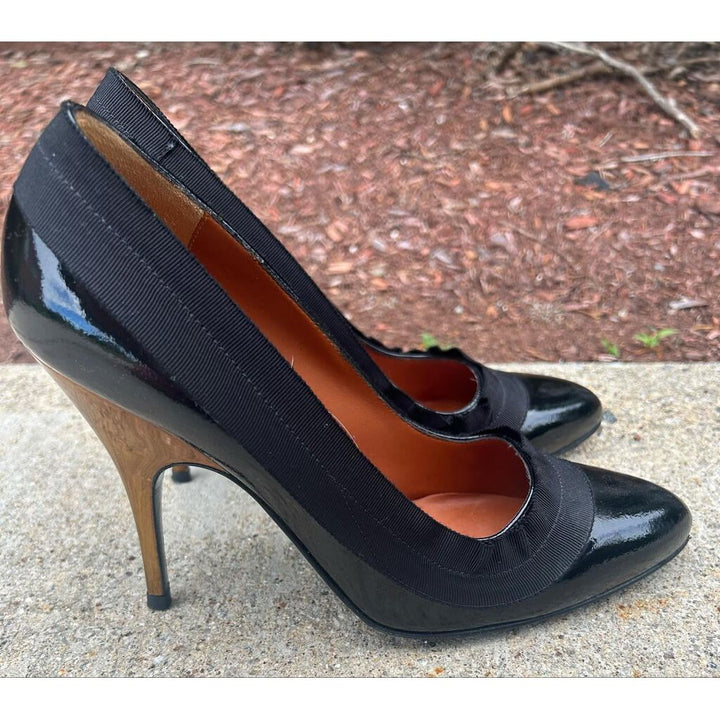 Lanvin Patent Leather Heels - Size 39.5