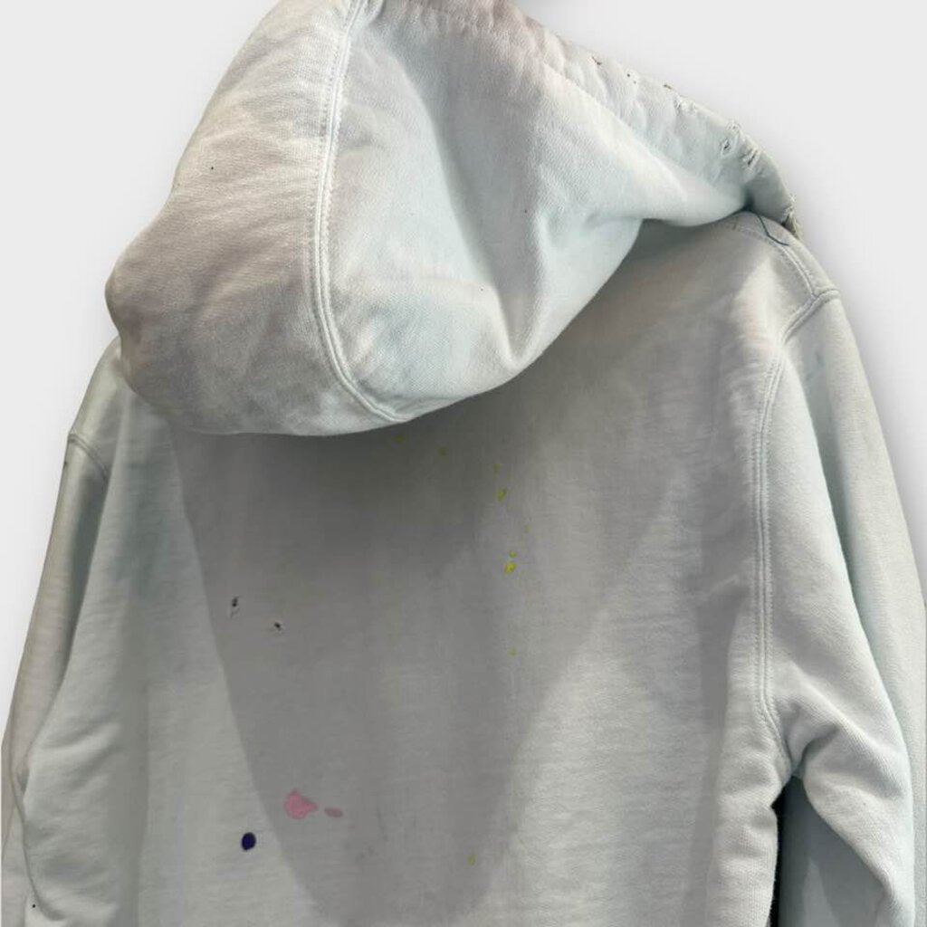 Camp Isidro Indigo Dyed Paint Splatter Camp Counselor Hoodie - Size Large