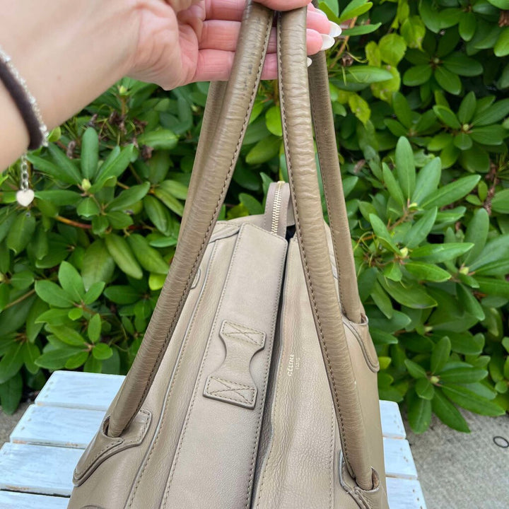 Celine Leather Luggage Tote