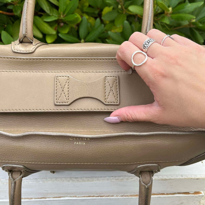 Celine Leather Luggage Tote