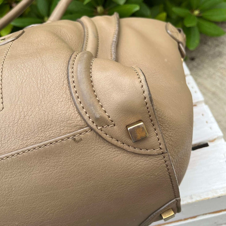 Celine Leather Luggage Tote