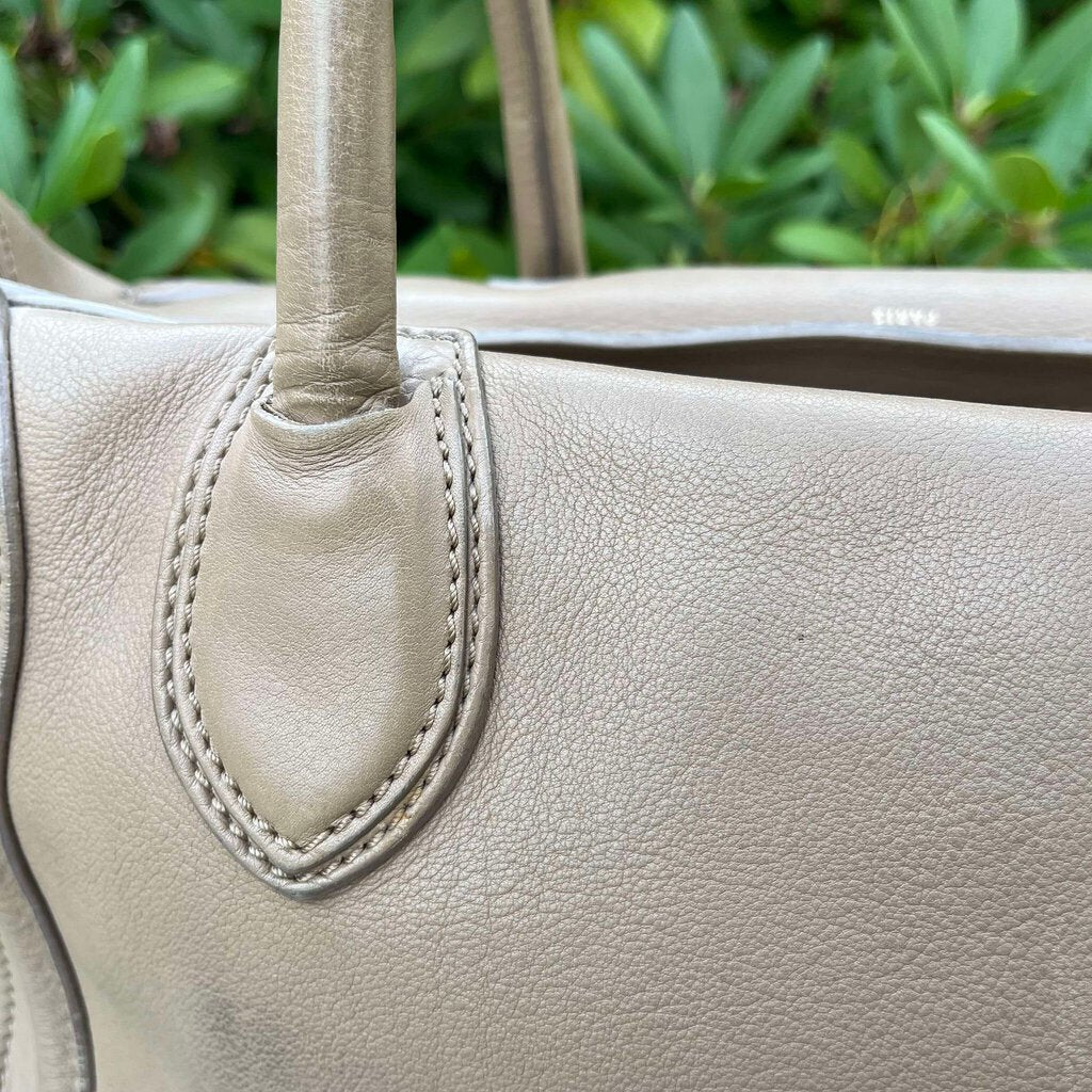 Celine Leather Luggage Tote