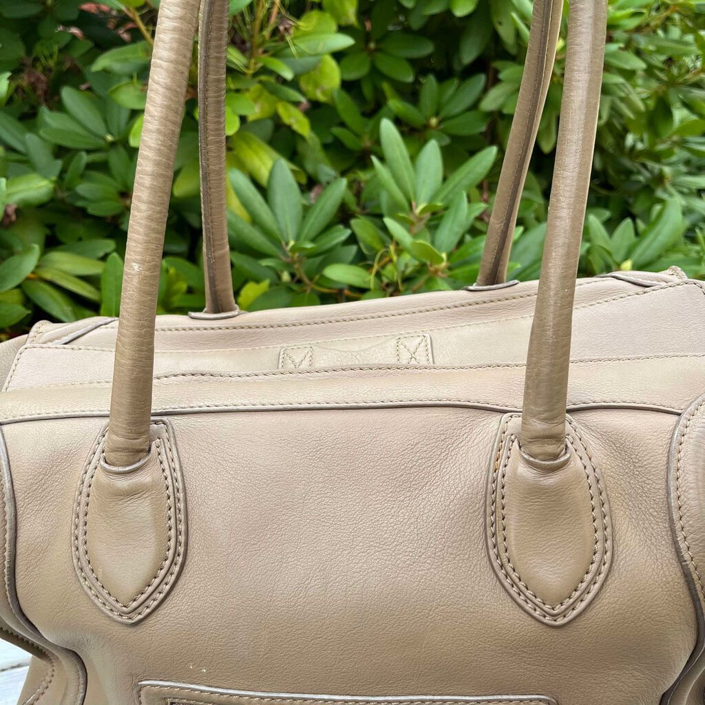 Celine Leather Luggage Tote